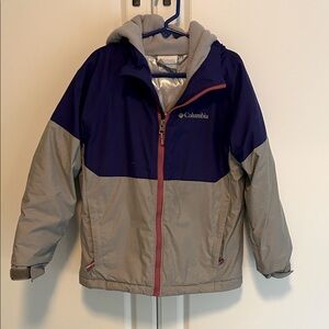 Columbia Kids' Navy and Gray Raincoat